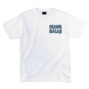 Santa Cruz White Graphic T-Shirt with Blue Design